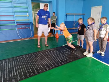 Прием нормативов ВФСК ГТО в пришкольном лагере